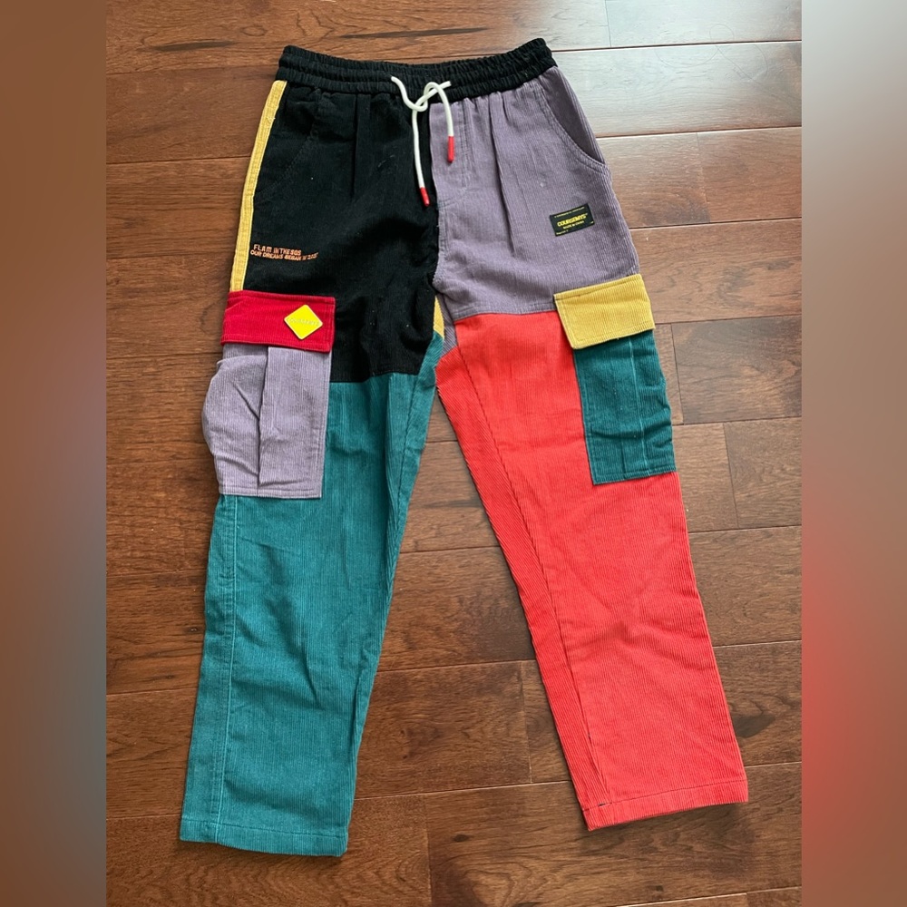 Multicolor Corduroy Pants